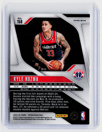 2024-25 Panini Prizm Kyle Kuzma Red White and Blue Prizm #150 Washington Wizards - back