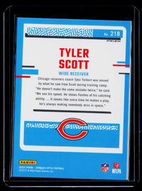 2023 Panini Donruss Optic Tyler Scott Rated Rookie #218 Chicago Bears - back