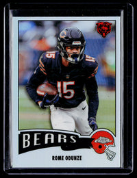 2025 Topps Chrome Football 1975 Topps Football Refractor Rome Odunze #6 Chicago Bears RC - front