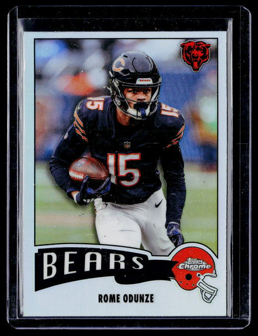 2025 Topps Chrome Football 1975 Topps Football Refractor Rome Odunze #6 Chicago Bears RC - front