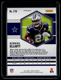 2021 Panini Mosaic Football Ezekiel Elliott #215 NFC Variations - back