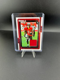 2025 Panini Donruss Football Bucky Irving Jersey Kings Memorabilia Card DIH-BIG - front