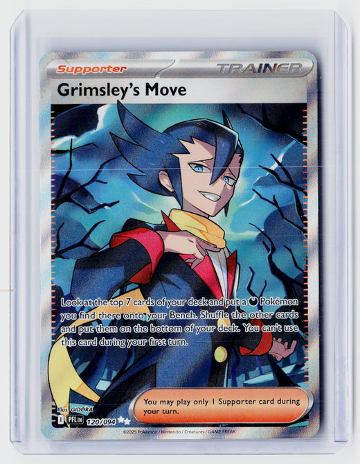 2025 Pokémon Phantasmal Flames Grimsley's Move Full Art 120/094 - front