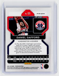 2021-22 Panini Prizm Basketball Daniel Gafford Red Ice #125 Washington Wizards - back