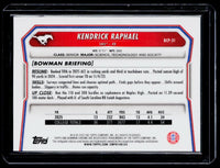 2026 Topps Bowman Chrome 1st Bowman Kendrick Raphael #BCP-31 SMU /399 - back