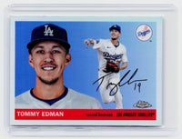 2025 Topps Chrome Refractor #18 Tommy Edman Los Angeles Dodgers - front