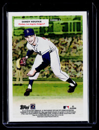 2025 Topps Chrome Shohei Ohtani Sandy Koufax 55DH-1 Dodgers - back