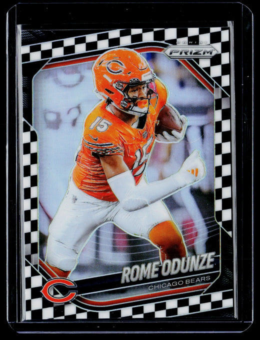 2025 Panini Prizm Football Rome Odunze #8 Chicago Bears - front