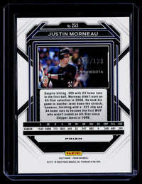 2023 Panini Prizm Baseball Justin Morneau Red Prizm #253 175/199 - back