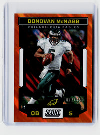2023 Panini Score Football Donovan McNabb Red #252 072/555 - front