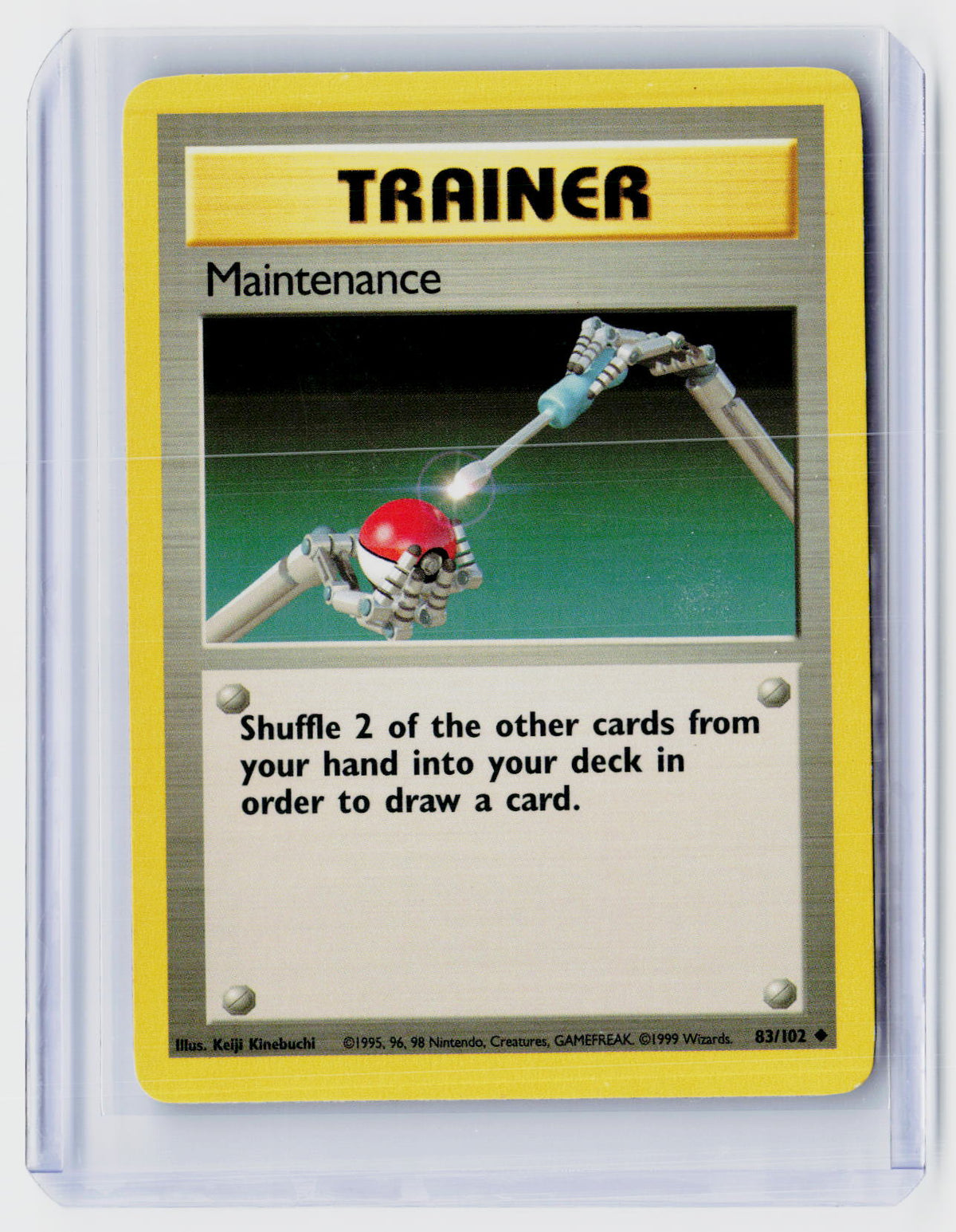 1999 Pokémon Base Set Maintenance #83/102 - front