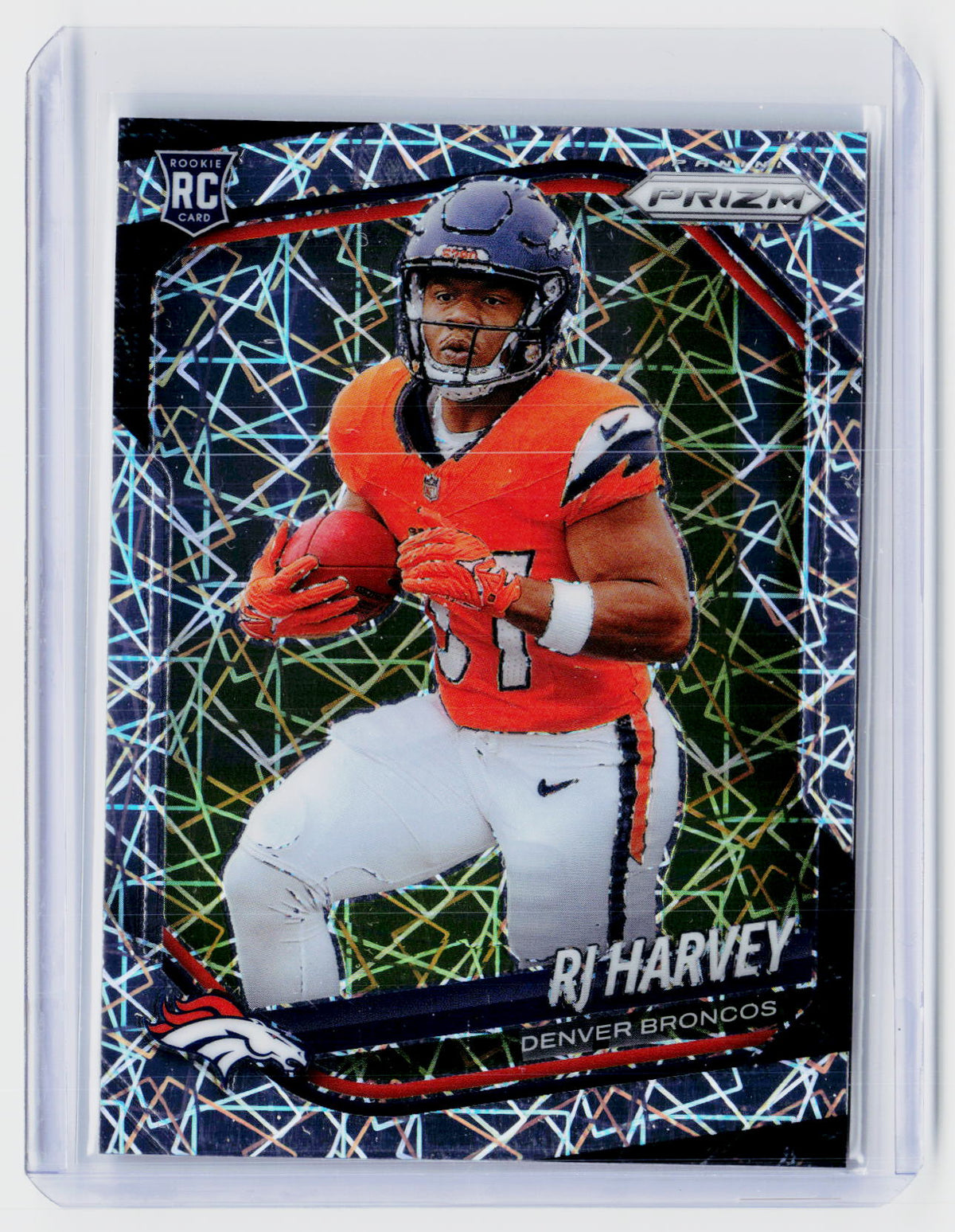 2025 Panini Prizm Football RJ Harvey RC #303 Denver Broncos - front