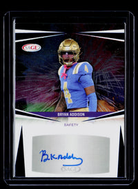 2025 SAGE HIT Autographs Purple Bryan Addison Auto #A-BA UCLA - front