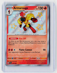 2024 Pokémon Paldean Fates Armarouge Shiny Rare 115/091 - front