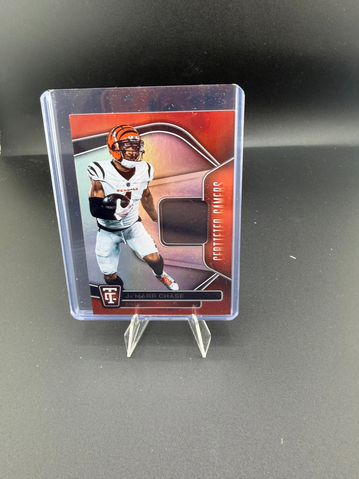 2024 Panini Totally Certified Certified Gamers Ja'Marr Chase Memorabilia #CG-JCE - front