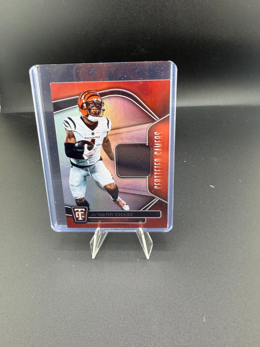 2024 Panini Totally Certified Certified Gamers Ja'Marr Chase Memorabilia #CG-JCE - front