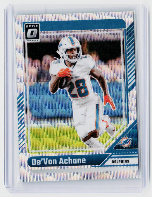 2024 Panini Donruss Optic De'Von Achane Green Velocity /300 #122 - front