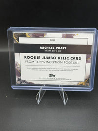 2024 Topps Inception Football Michael Pratt Rookie Jumbo Relic Magenta #RJR-MP /99 - back