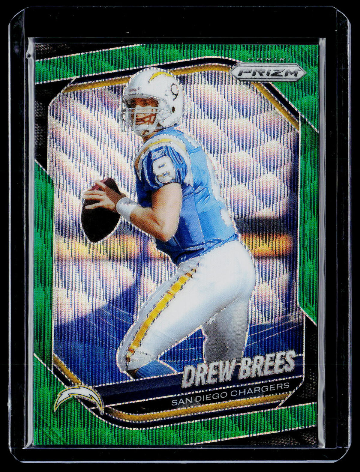 2025 Panini Prizm Football Drew Brees Green Wave #266 - front