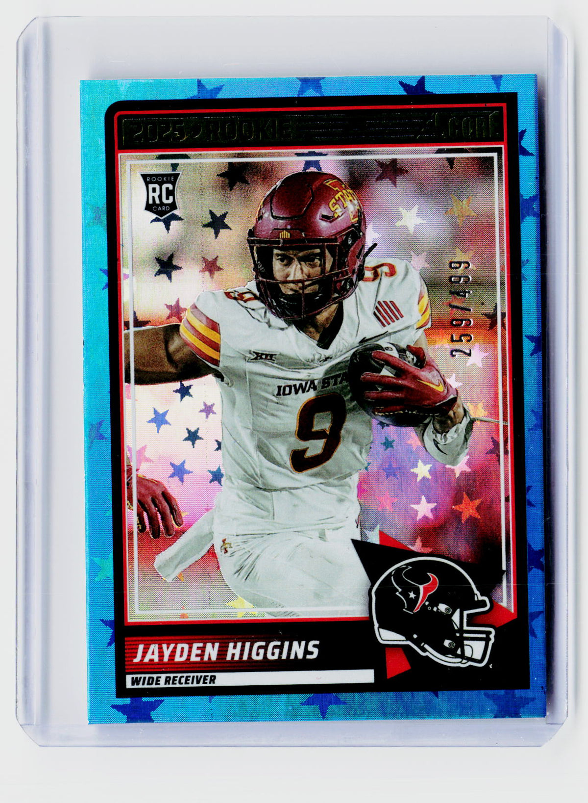 2025 Panini Score Football Jayden Higgins Rookies /499 - front