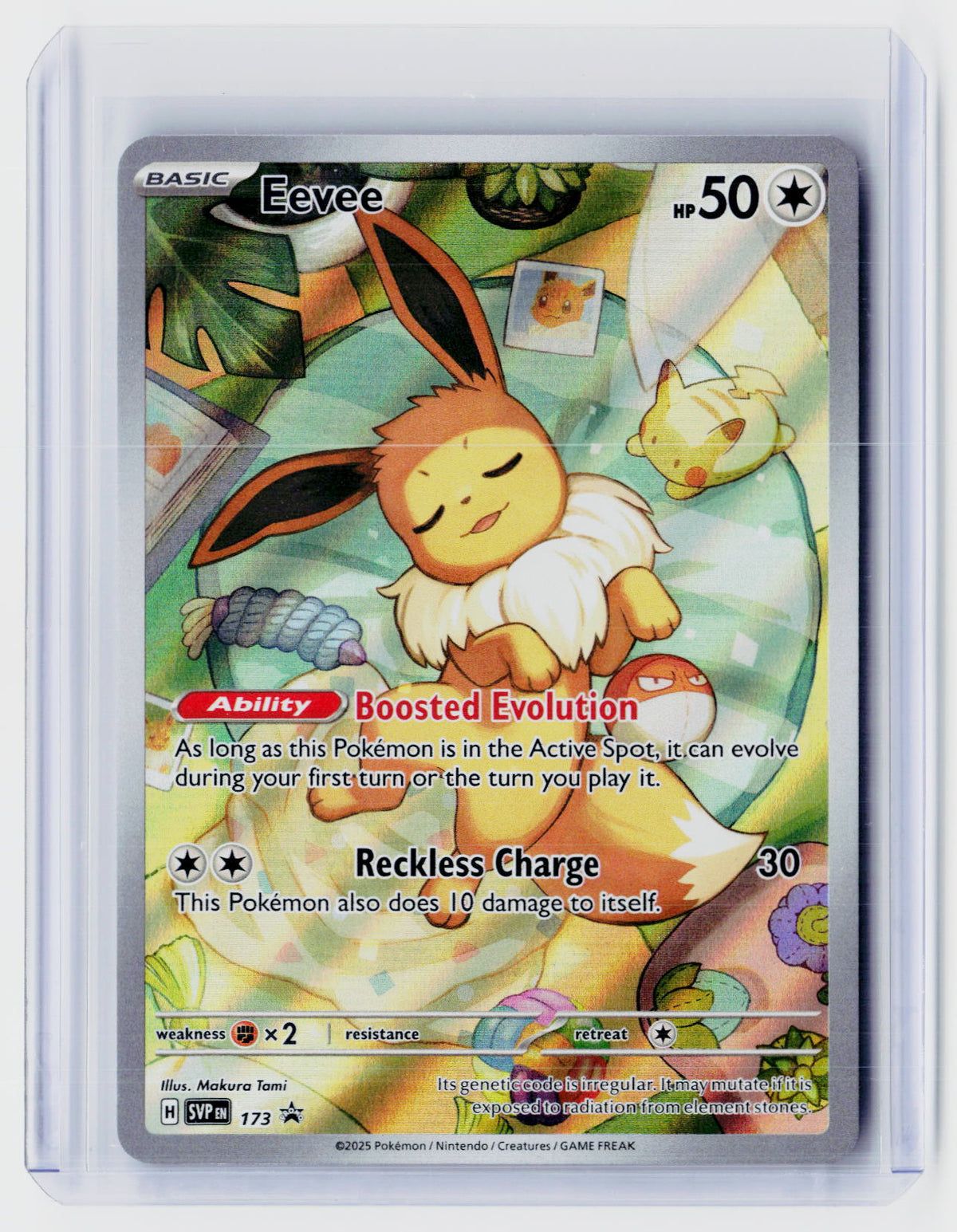 2025 Pokémon Scarlet & Violet Black Star Promos Eevee SVP 173 - front