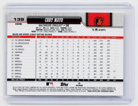 2026 Topps Chrome Cody Mayo #139 Baltimore Orioles - back