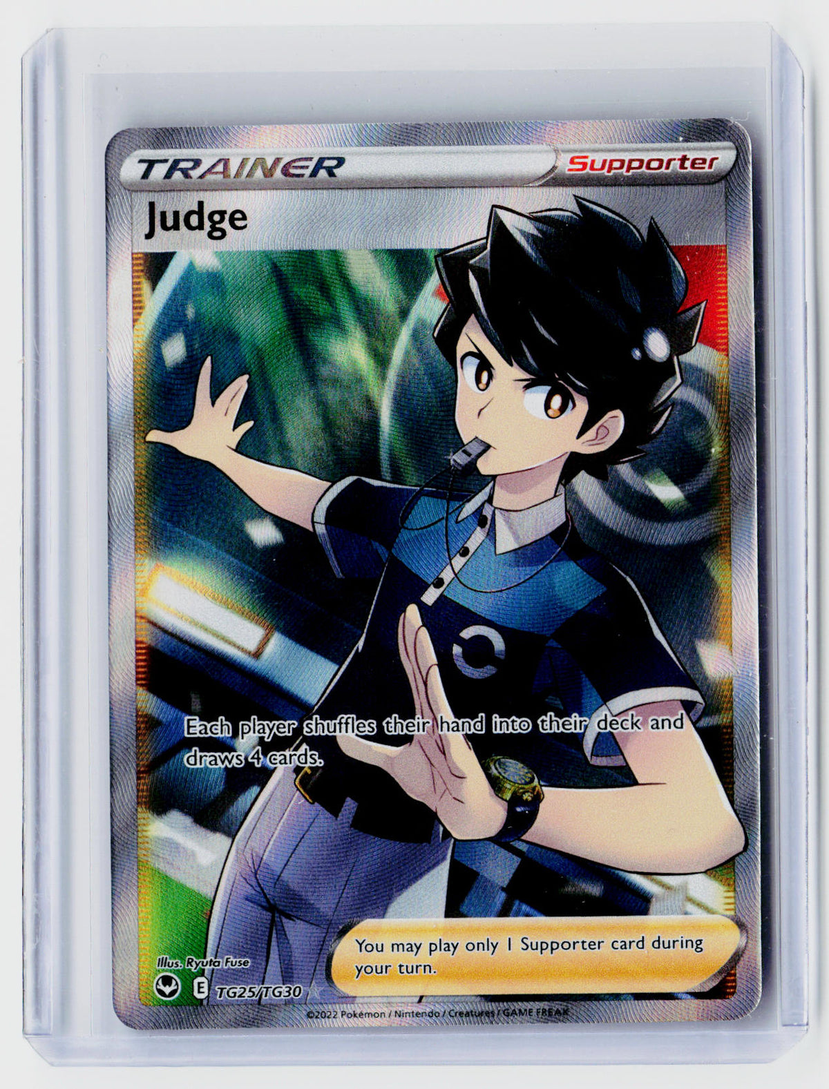 2022 Pokémon Brilliant Stars Trainer Gallery Judge TG25/TG30 - front