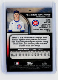 2025 Topps Stadium Club Pete Crow-Armstrong #86 Baseball Card - back