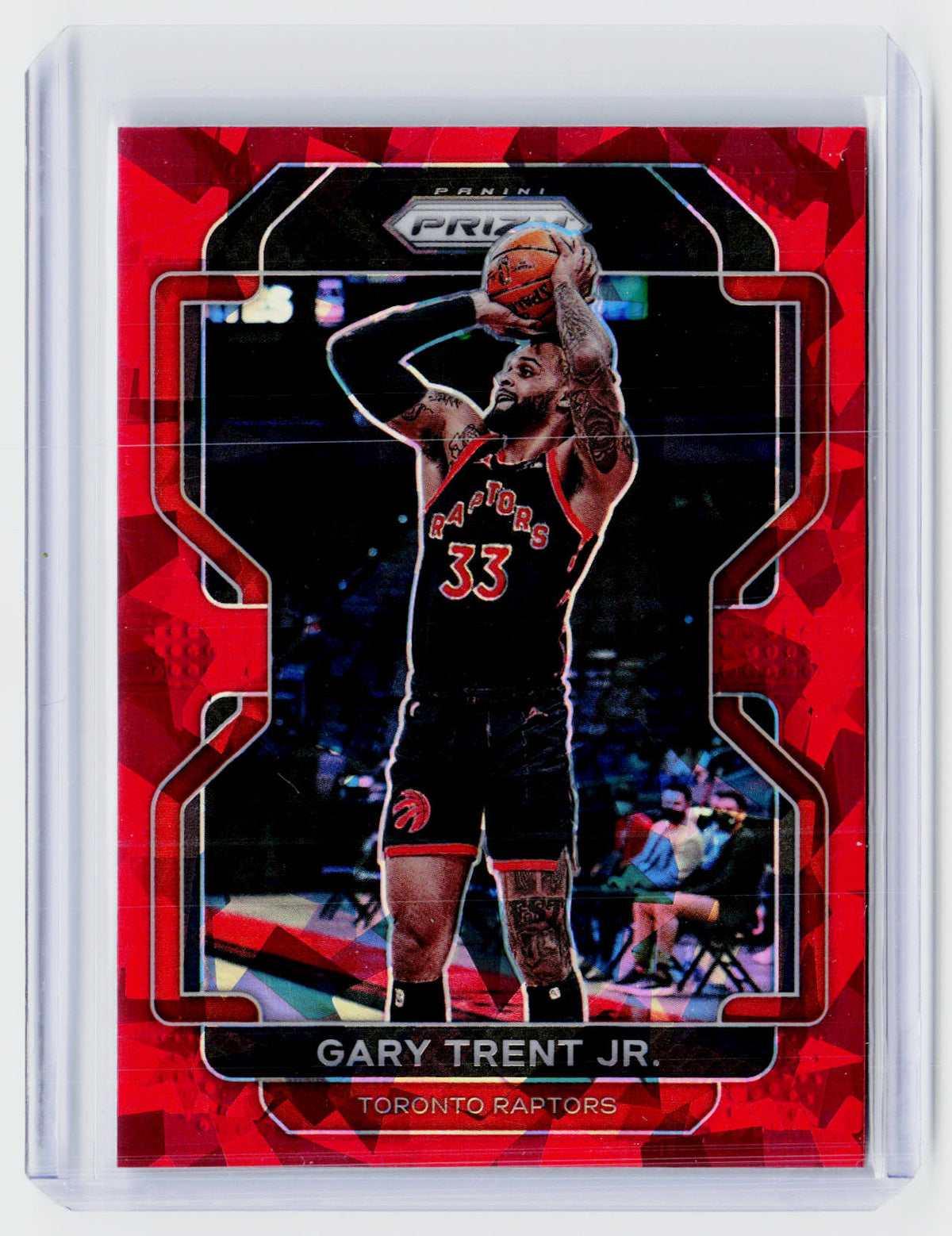 2021-22 Panini Prizm Red Ice Gary Trent Jr. #131 Toronto Raptors - front