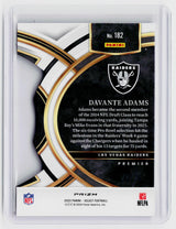 2023 Panini Select Football Davante Adams Premier #182 Las Vegas Raiders - back