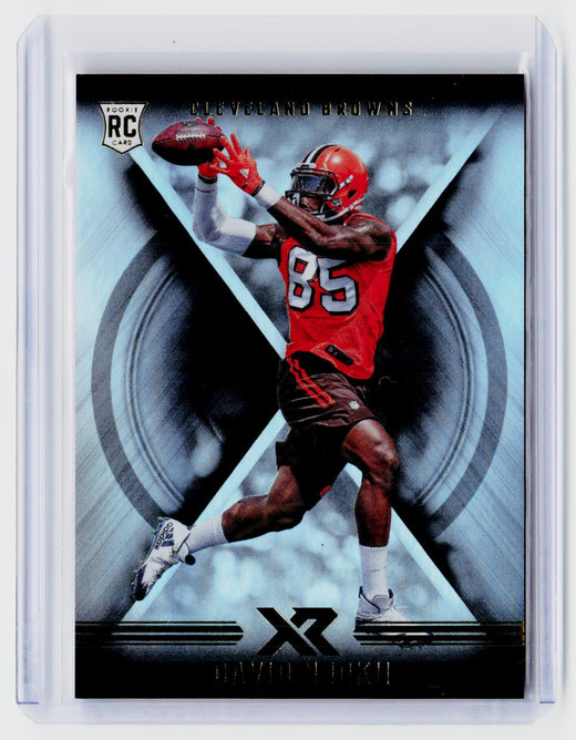 2017 Panini XR Football David Njoku Rookie Card #133 Cleveland Browns - front