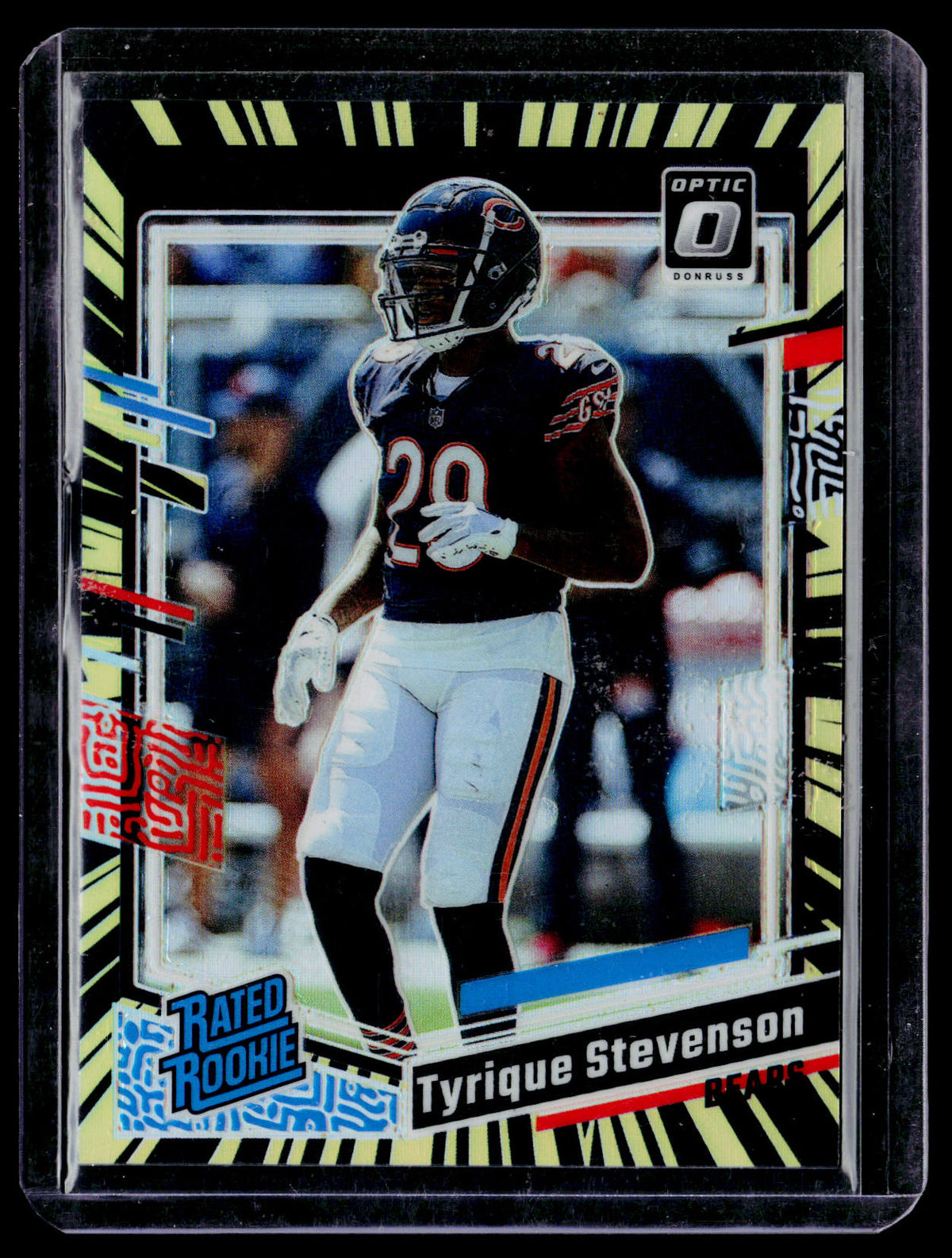 2023 Panini Donruss Optic Tyrique Stevenson Rated Rookie #219 Bears 47/69 - front