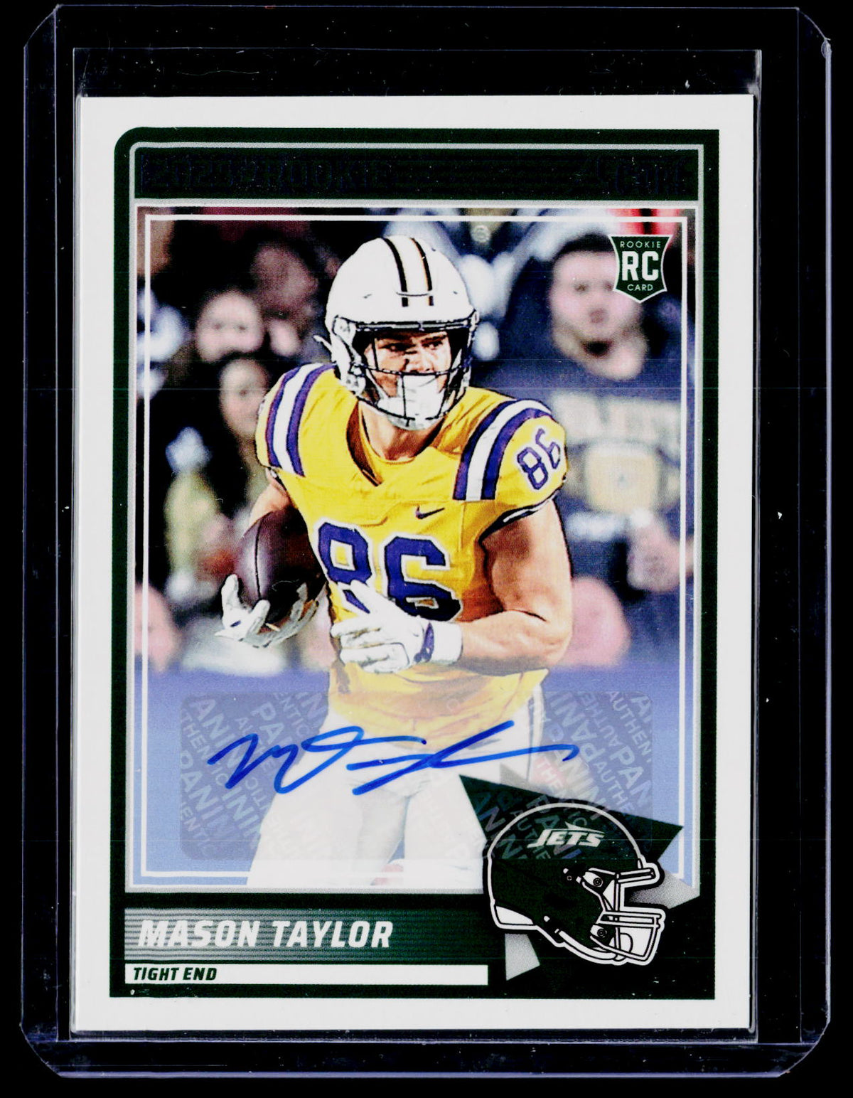 2025 Panini Score Football Base Rookie Signatures Mason Taylor Auto #7 - front