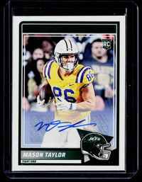 2025 Panini Score Football Base Rookie Signatures Mason Taylor Auto #7 - front