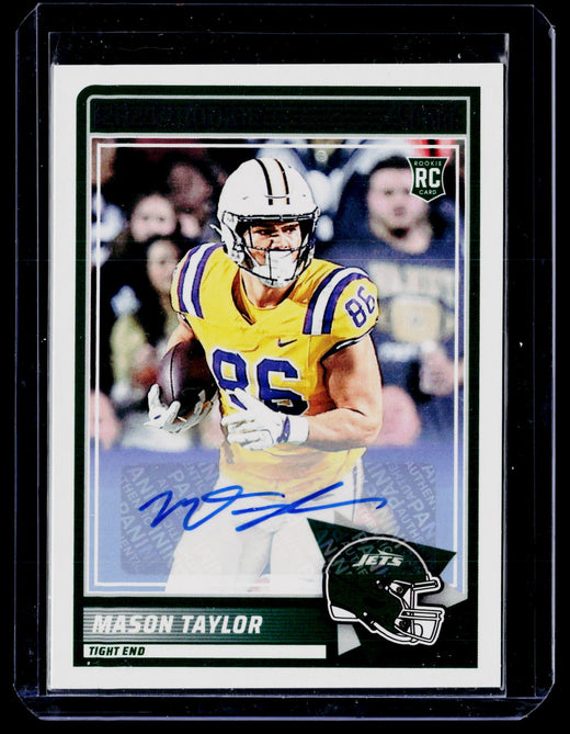 2025 Panini Score Football Base Rookie Signatures Mason Taylor Auto #7 - front