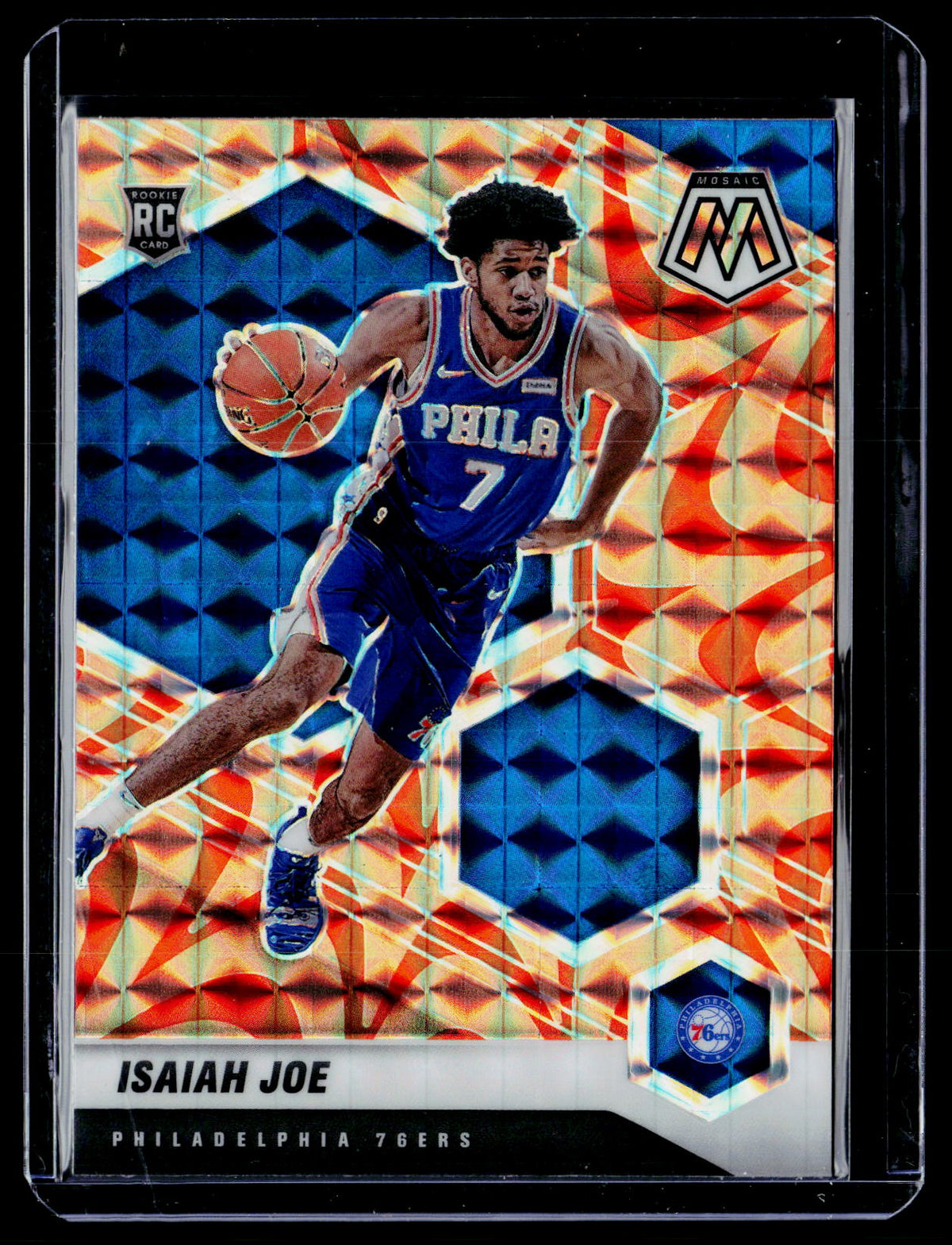 2020-21 Panini Mosaic Basketball Isaiah Joe Rookie #216 Philadelphia 76ers - front