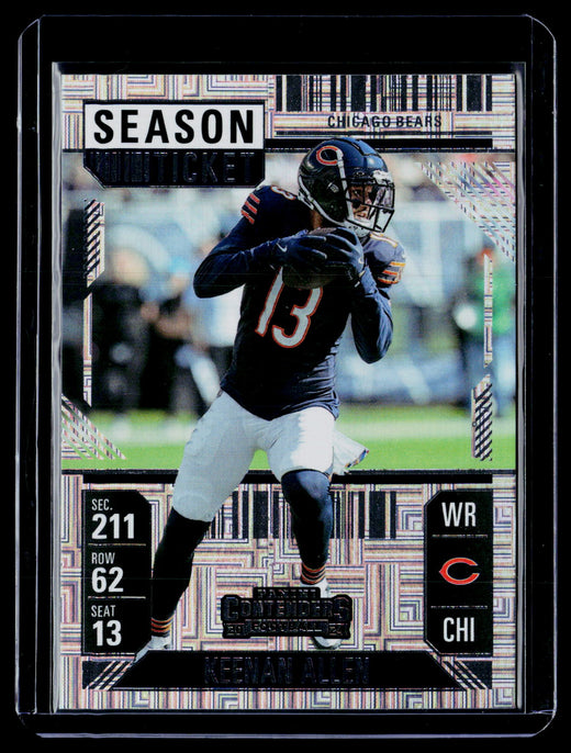 2024 Panini Contenders Football Season Ticket Keenan Allen #17 Chicago Bears - front
