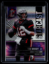 Tom Brady 2025 Topps Chrome Signature Class Star-Cast SC-6 Clear Tampa Bay Bucs - front