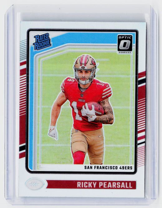 2024 Panini Donruss Optic Football Ricky Pearsall Rated Rookie #284 - front