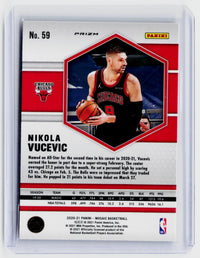2020-21 Panini Mosaic Pink Camo Nikola Vucevic #59 Chicago Bulls - back