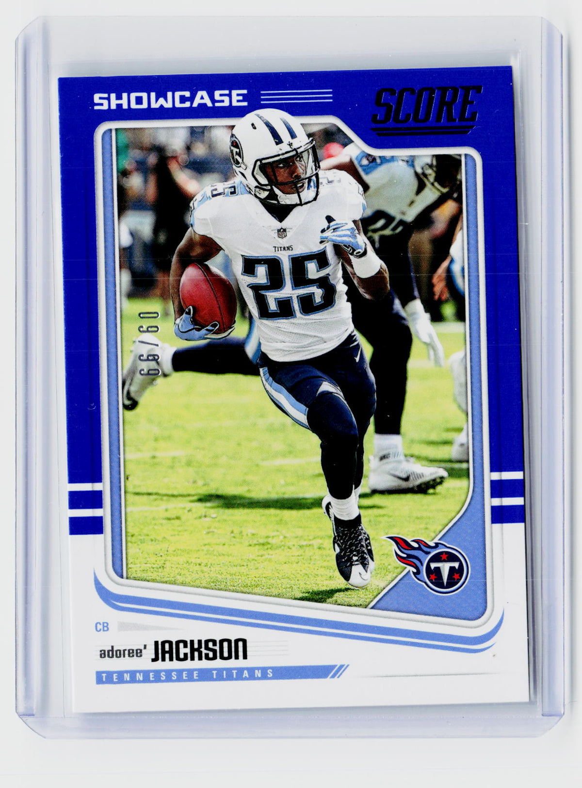 2018 Panini Score Football Showcase Adoree' Jackson #316 /99 Titans - front