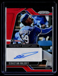 2025 Panini Prizm Sebastian Walcott Prospect Signatures Red Prizm Auto #PS-SW /99 - front
