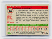 2025 Topps Chrome Refractor #18 Tommy Edman Los Angeles Dodgers - back