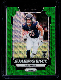 2024 Panini Prizm Football Emergent Rome Odunze #11 Chicago Bears Rookie - front