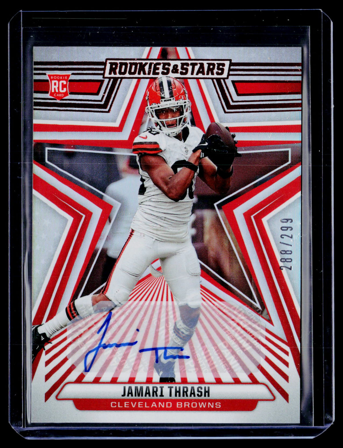 2024 Panini Rookies & Stars Rookies Signatures Longevity Jamari Thrash #141 RC Auto /299 - front