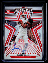 2024 Panini Rookies & Stars Rookies Signatures Longevity Jamari Thrash #141 RC Auto /299 - front