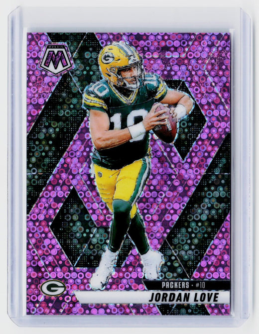 2025 Panini Mosaic Football Jordan Love Purple Mosaic /20 #30 - front