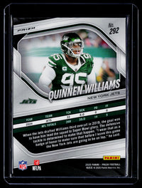 2025 Panini Prizm Football Quinnen Williams #292 New York Jets - back