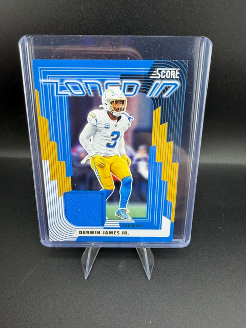 2025 Panini Score Zoned In Derwin James Jr. Jersey Relic #ZON-DJS - front