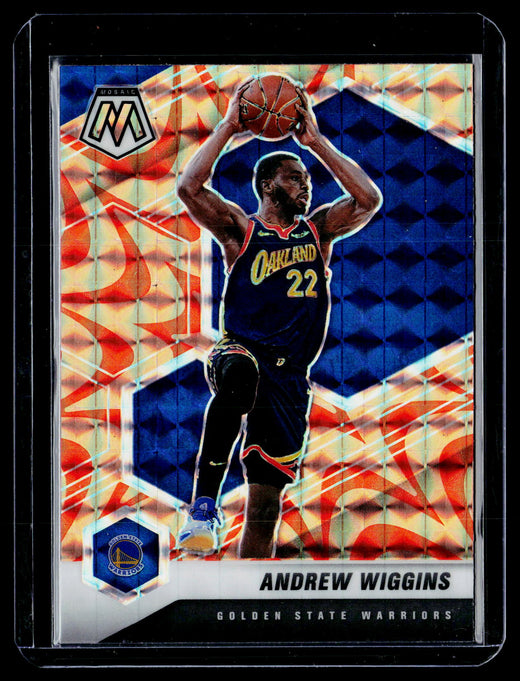 2020-21 Panini Mosaic Basketball Andrew Wiggins #43 Mosaic Warriors - front